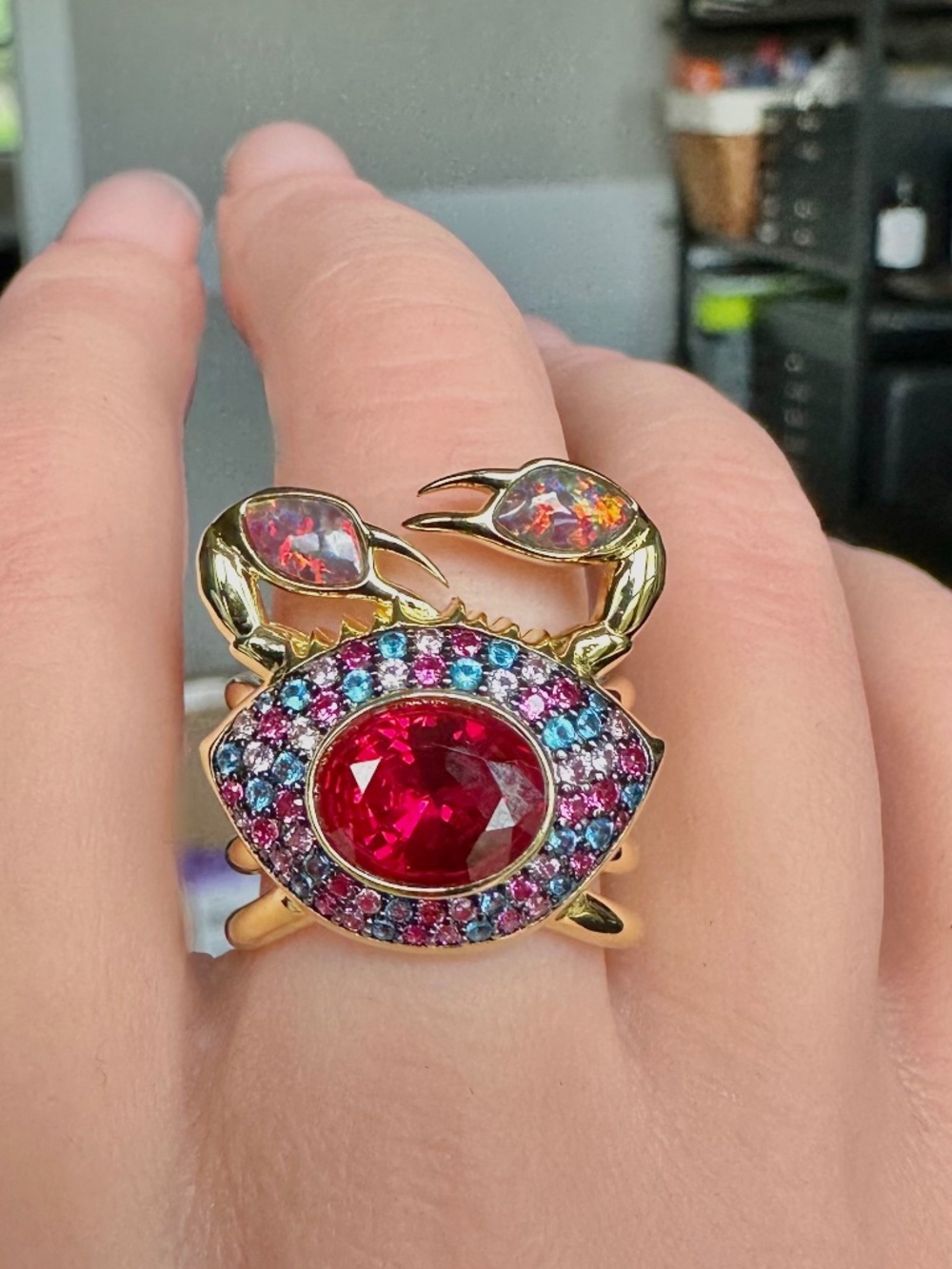 NWT | nOir Jewelry | Cocos the Crab Ring - Sold out online! - Picture 1 of 5